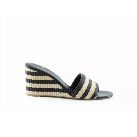 COPY - Kate Spade Linda Striped Wedge Sandals Size 9.5 - Picture 6 of 10